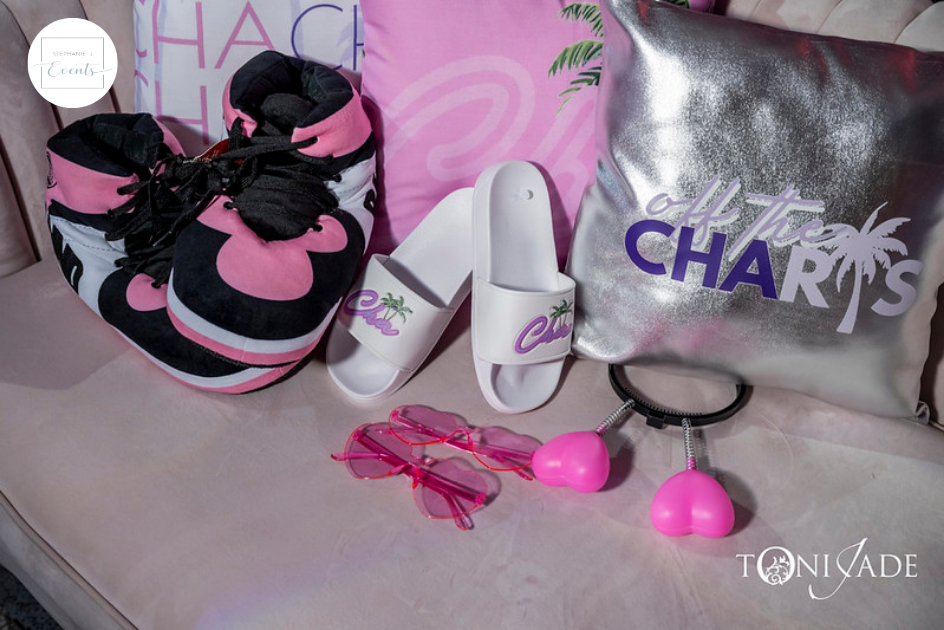 Custom Coachella-themed party favors